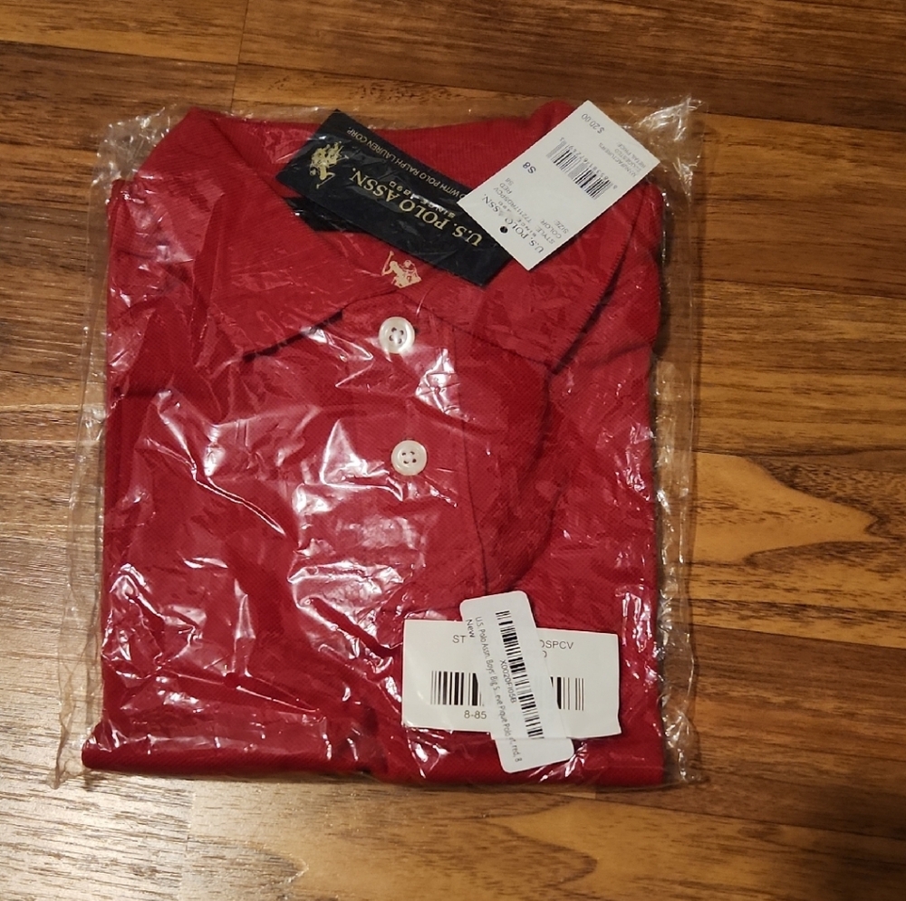 U.S. Polo Assn. Kids Red Button Down Shirt NWT